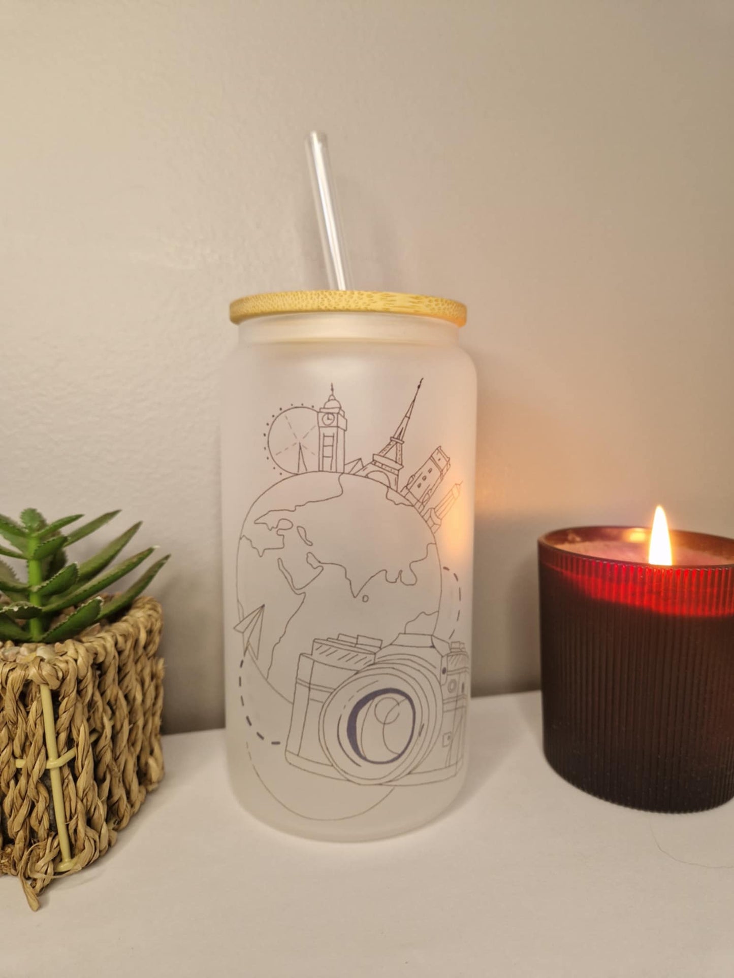 Verre canette " Voyageur "