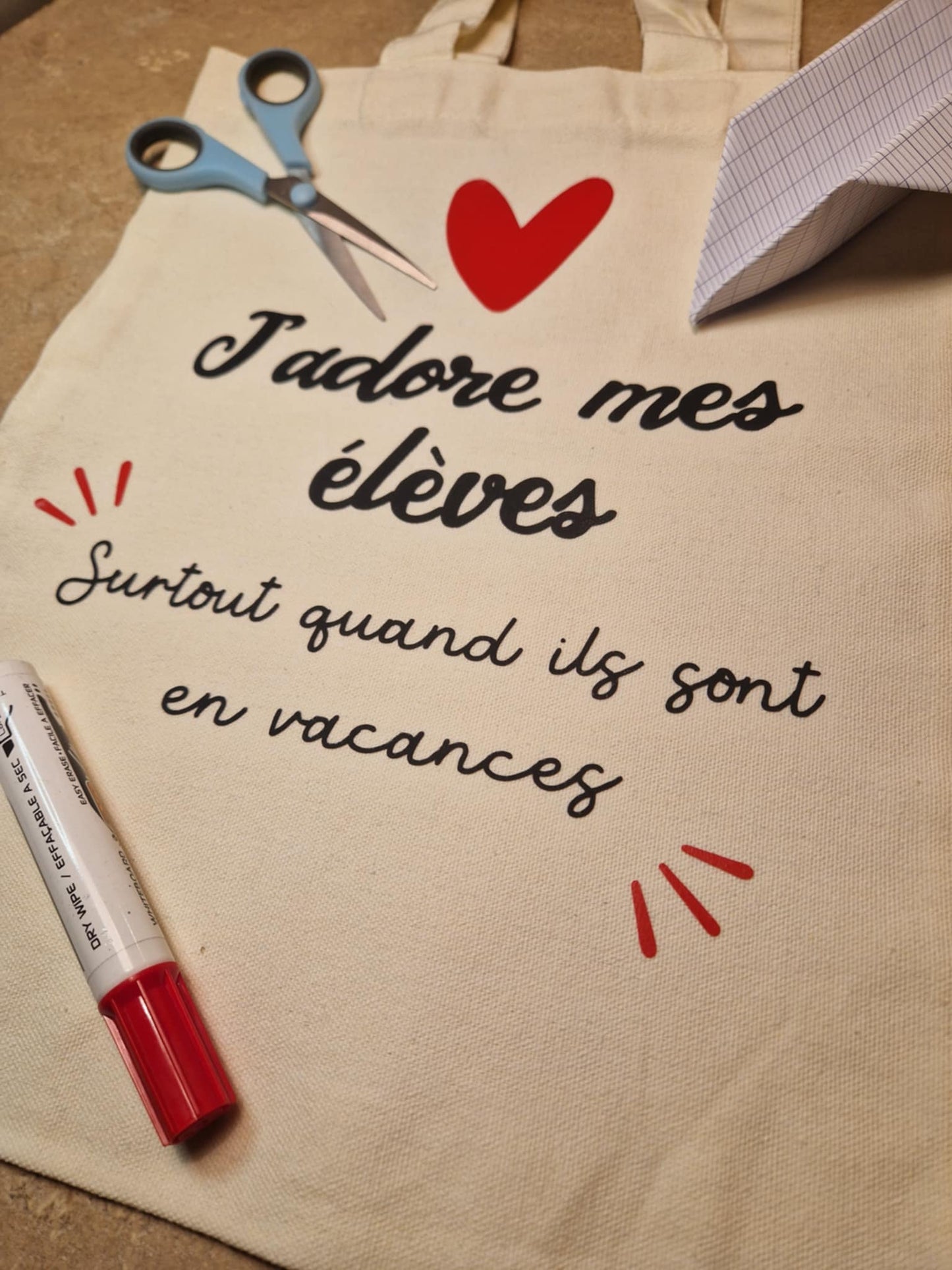 Tote Bag "J'adore mes élèves…"