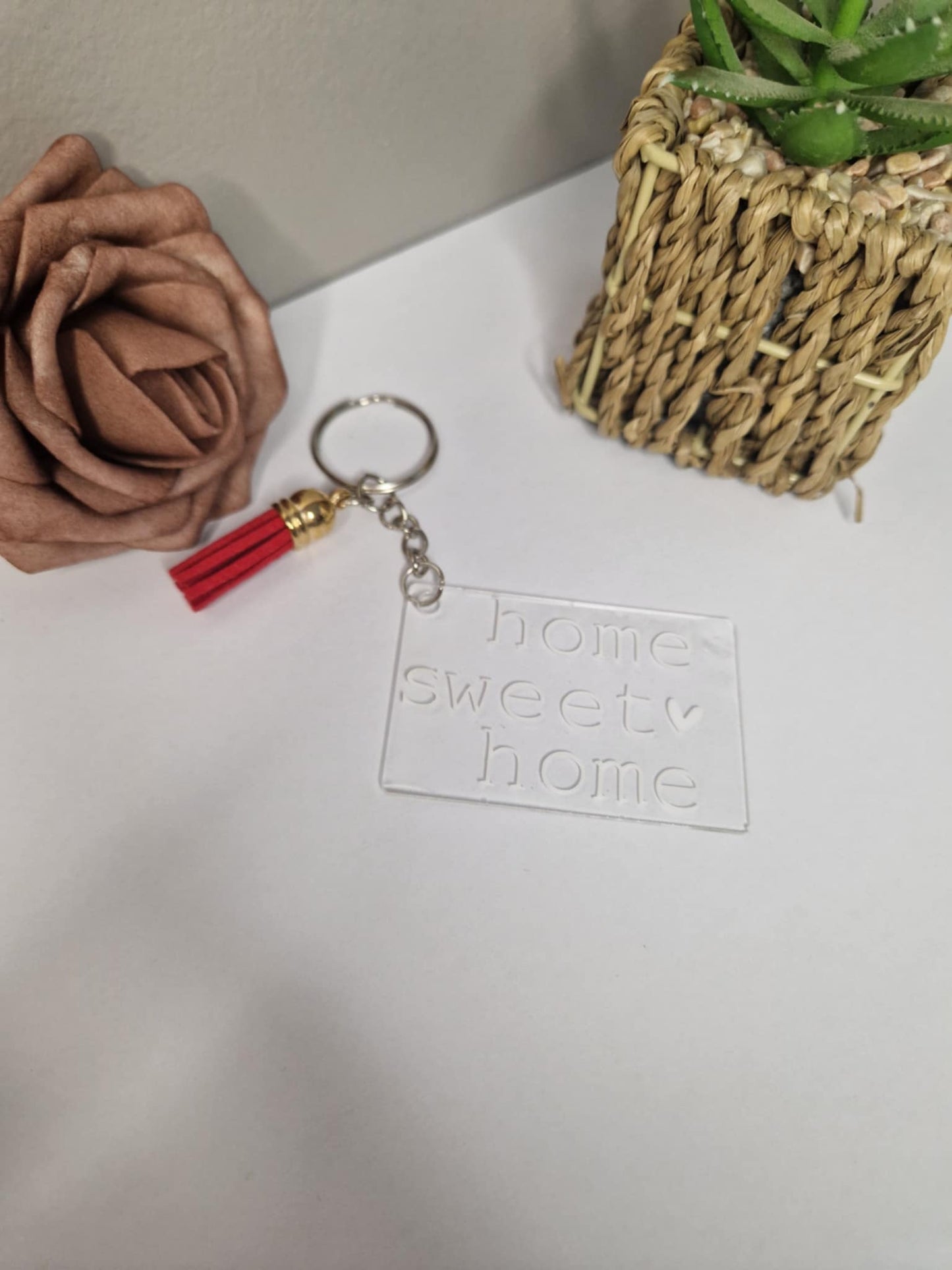 Porte-clés " home sweet home "