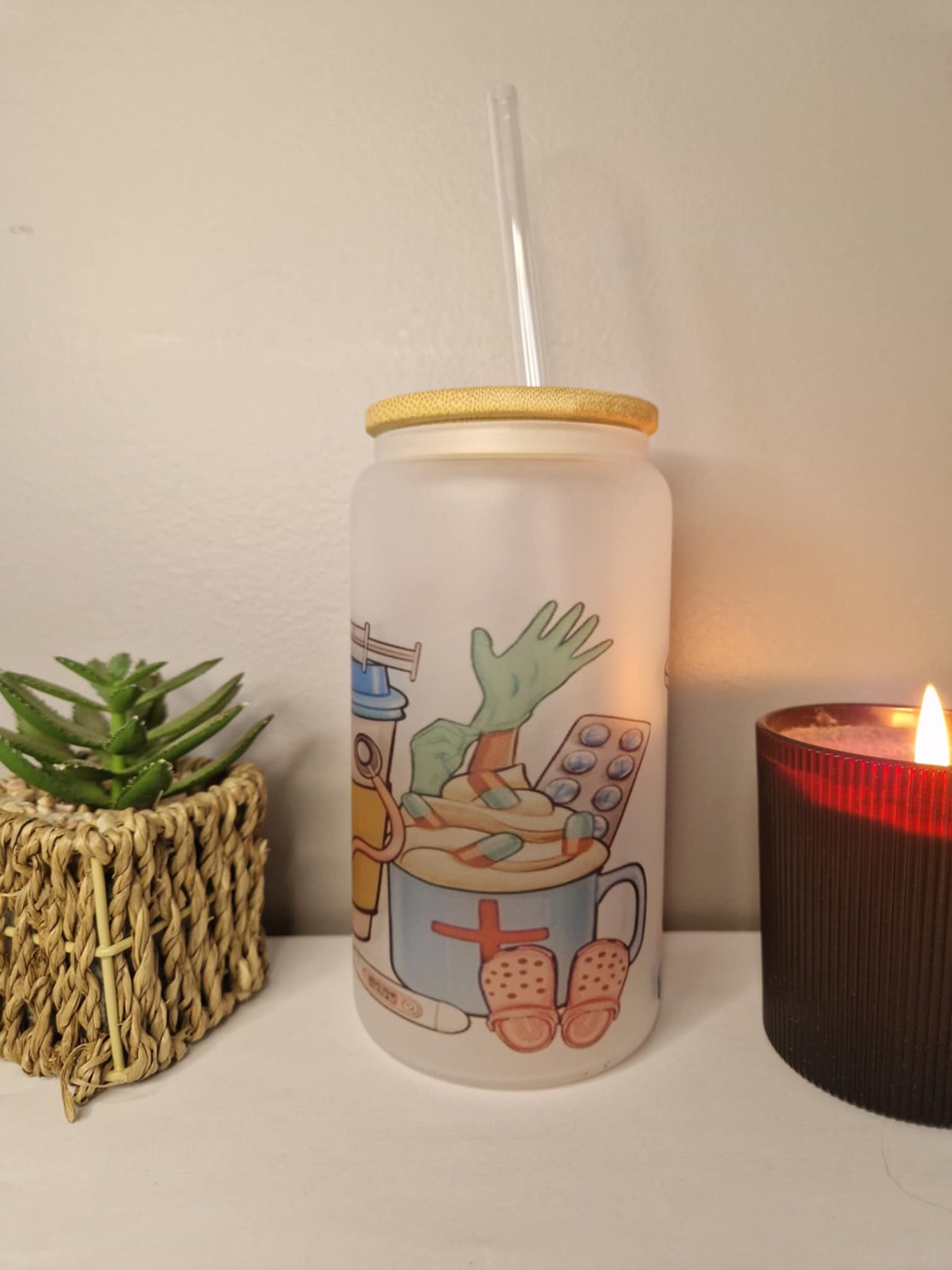 Verre canette " Médecin "