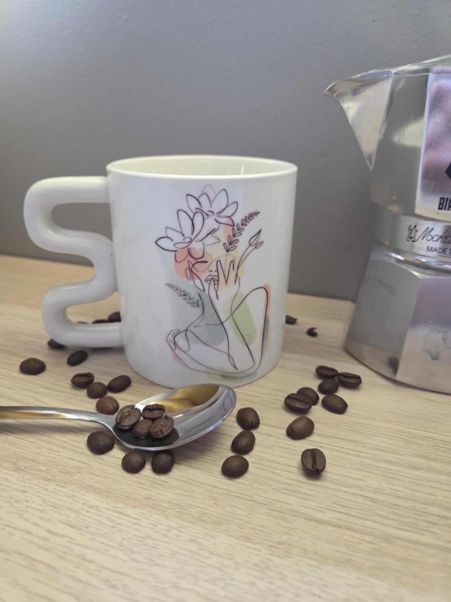 Mug "Fleurs en tête"