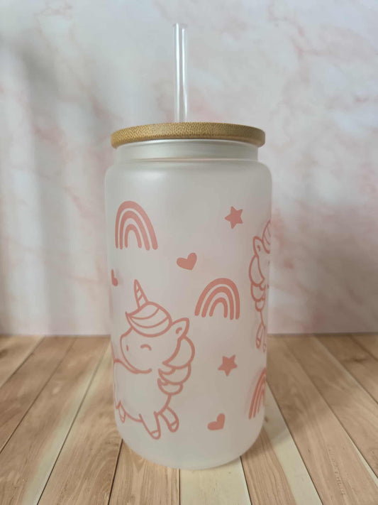 Verre canette " Licorne "