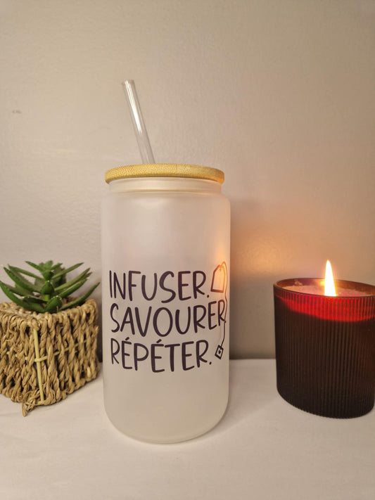 Verre canette " L'infuser "