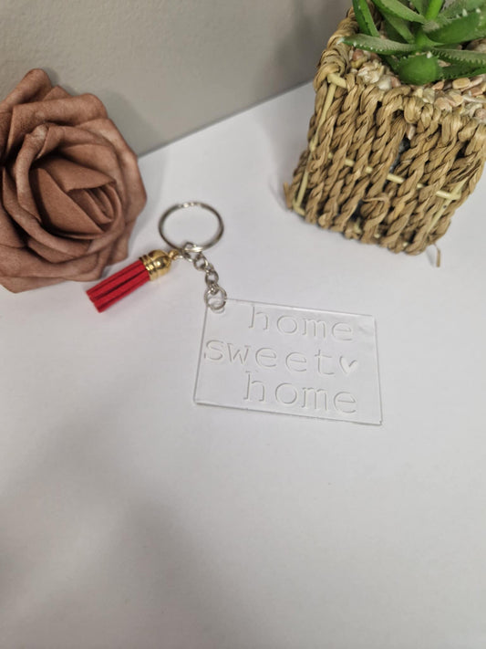 Porte-clés " home sweet home "