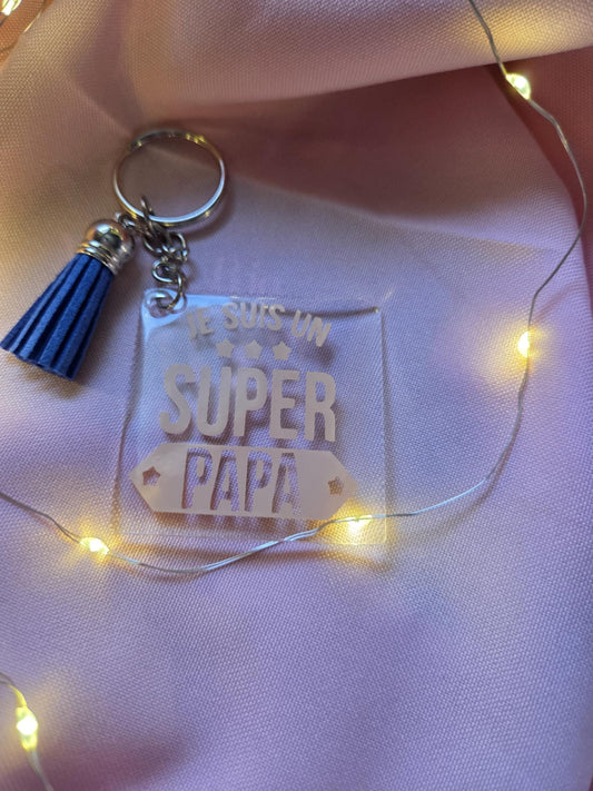 Porte-clés “Super Papa”