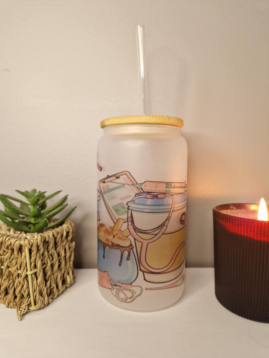 Verre canette  " Médecin "