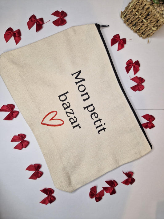 Trousse de toilette " Mon petit bazar "